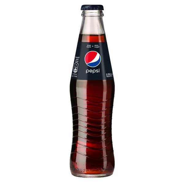 PEPSI MAX Brez sladkorjev 0,25 L - vračljiva steklenica